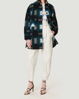 HARWEL OVERSIZED PLAID OVERSHIRT JACKET image number null